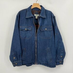 Vintage Duke Haband‎ Fleece lined Denim Jacket Size Medium